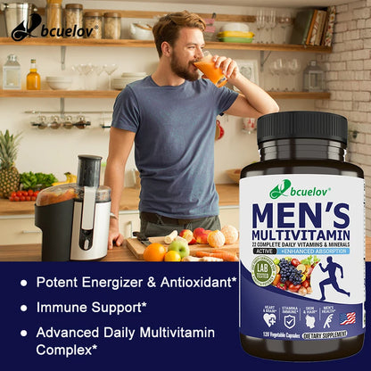 Bcuelov Men’s Daily Multivitamin – Complete Vitamins & Minerals