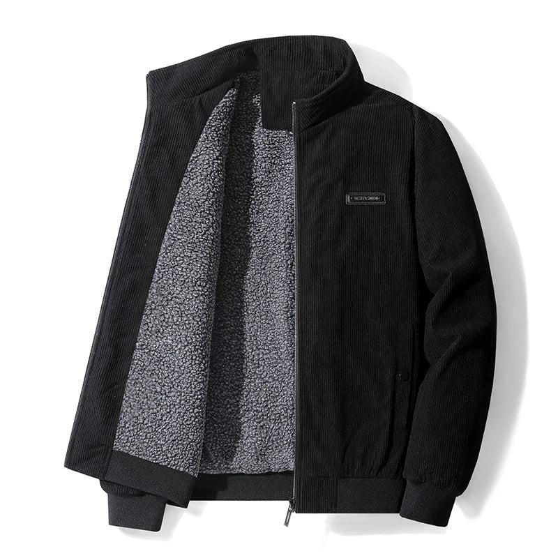 CHAIFENKO Men’s Casual Fleece Jacket – Autumn & Winter Comfort