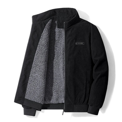 CHAIFENKO Men’s Casual Fleece Jacket – Autumn & Winter Comfort