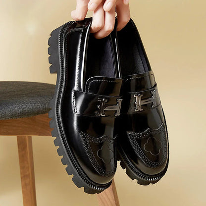 Men’s Waterproof PU Loafers – Casual Slip-On Comfort