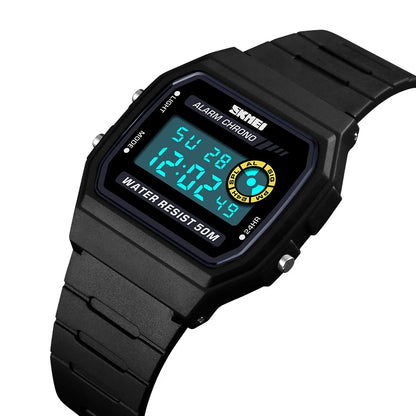 SKMEI 1894 Men’s Digital Watch – Waterproof 50M, Shock Resistant, LED Backlight, Multifunction