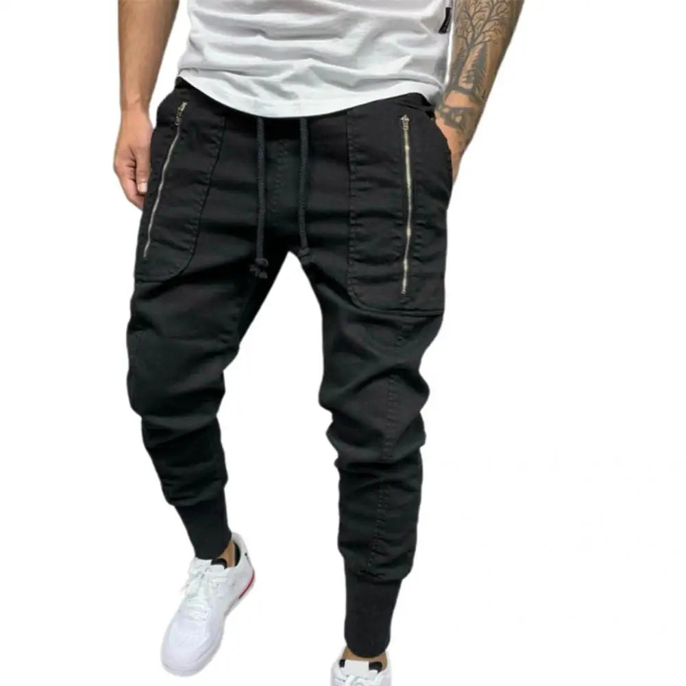 Men’s Casual Drawstring Pants – Lightweight Autumn Comfort