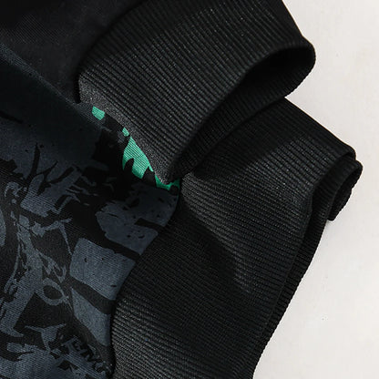 Men’s Casual Printed Hoodie – Round Neck Pullover for Spring & Autumn