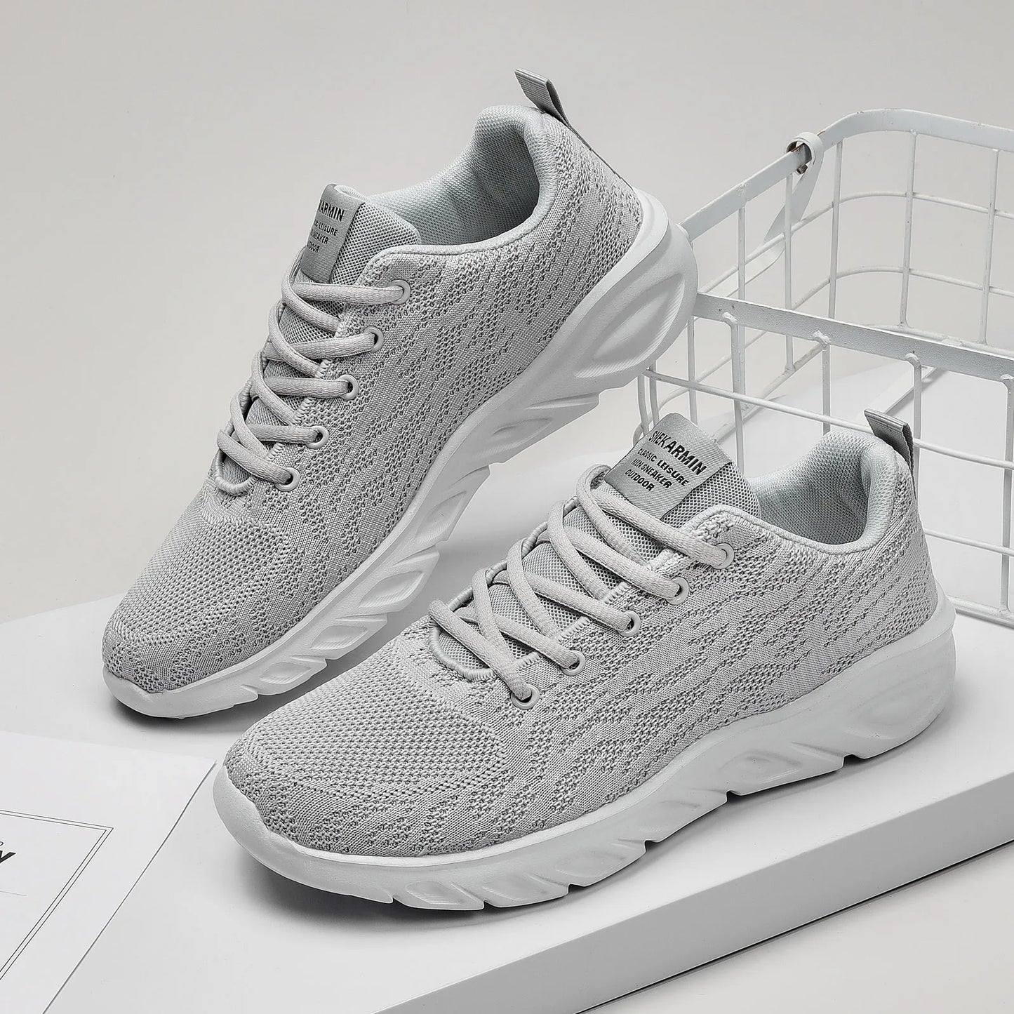 PUAMSS Men’s Breathable Casual Sneakers – Lightweight Everyday Comfort