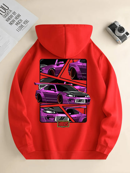 Men’s Lightweight Printed Hoodie – Casual Travel Style