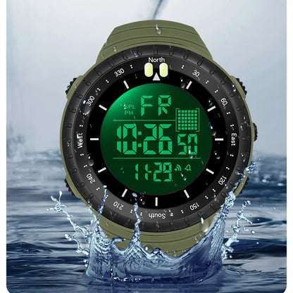 SYNOKE Men’s Outdoor Military Digital Watch – Multifunctional Sports Design