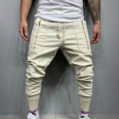 Men’s Casual Drawstring Pants – Lightweight Autumn Comfort