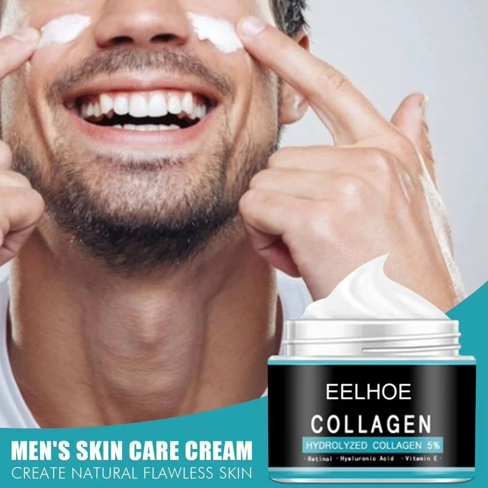 YOUNGCOME Collagen Face Cream for Men – Anti-Wrinkle, Firming, Hydrating & Whitening Facial Care, 60ml