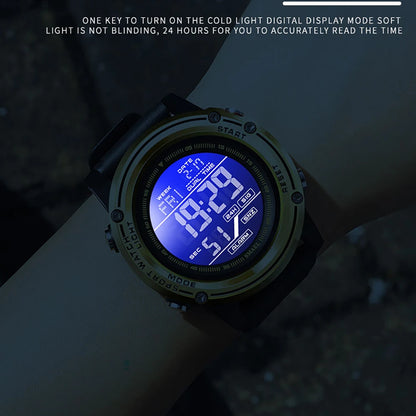 SMAEL 8125 Men’s Military Sports Watch – LED Digital Waterproof Army Wristwatch