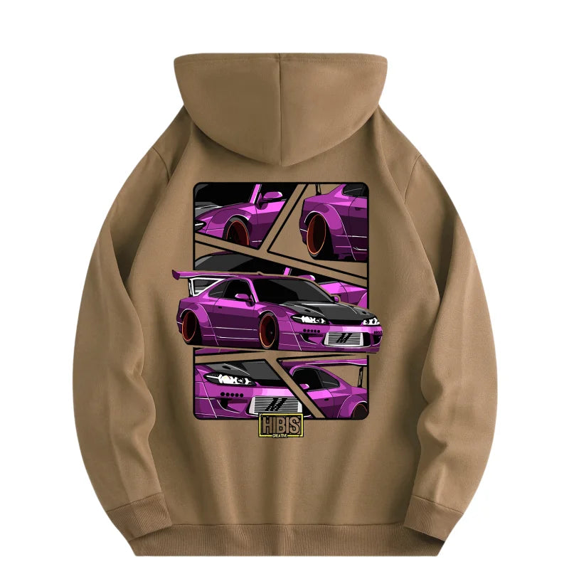 Men’s Lightweight Printed Hoodie – Casual Travel Style
