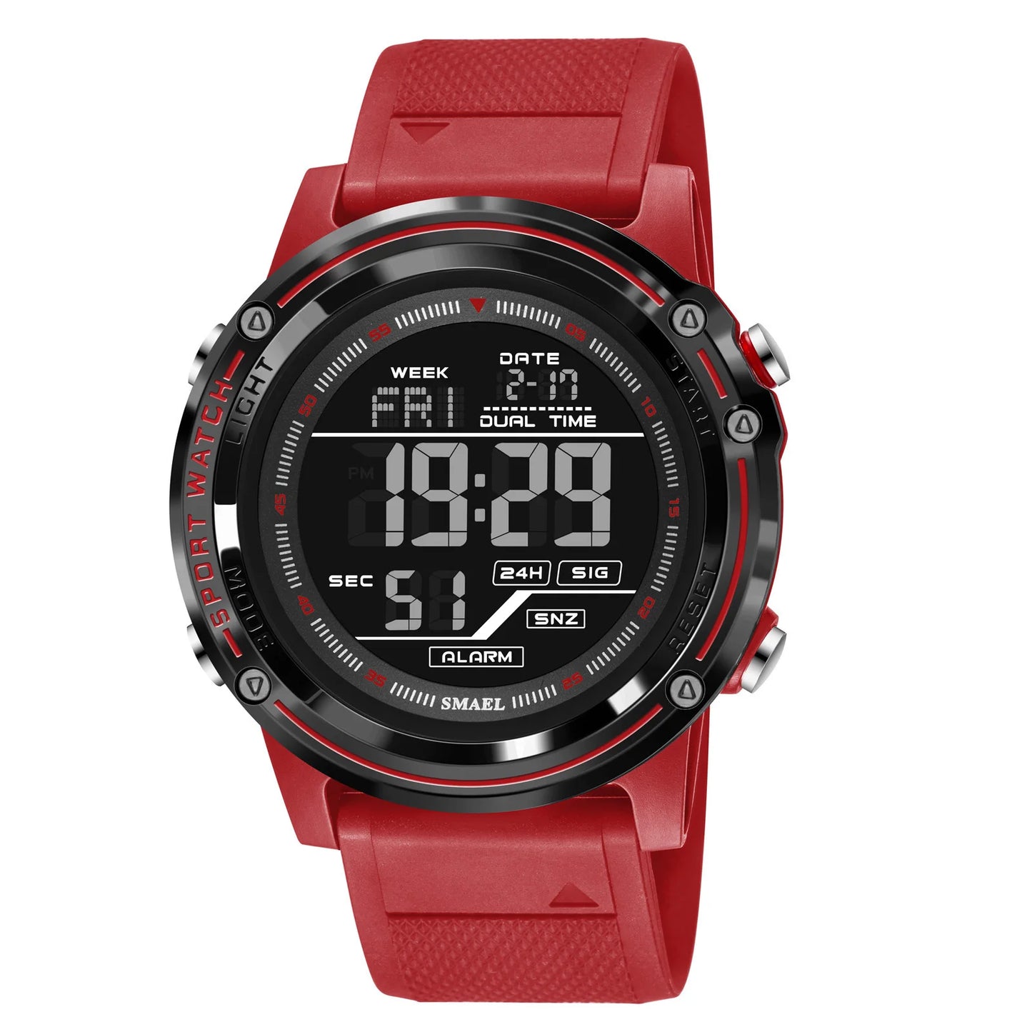 SMAEL 8125 Men’s Military Sports Watch – LED Digital Waterproof Army Wristwatch