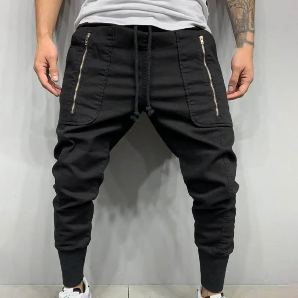 Men’s Casual Drawstring Pants – Lightweight Autumn Comfort