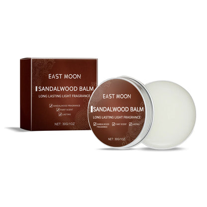North Moon Men’s Sandalwood Solid Balm – Long-Lasting Portable Fragrance (7g / 10g / 30g)