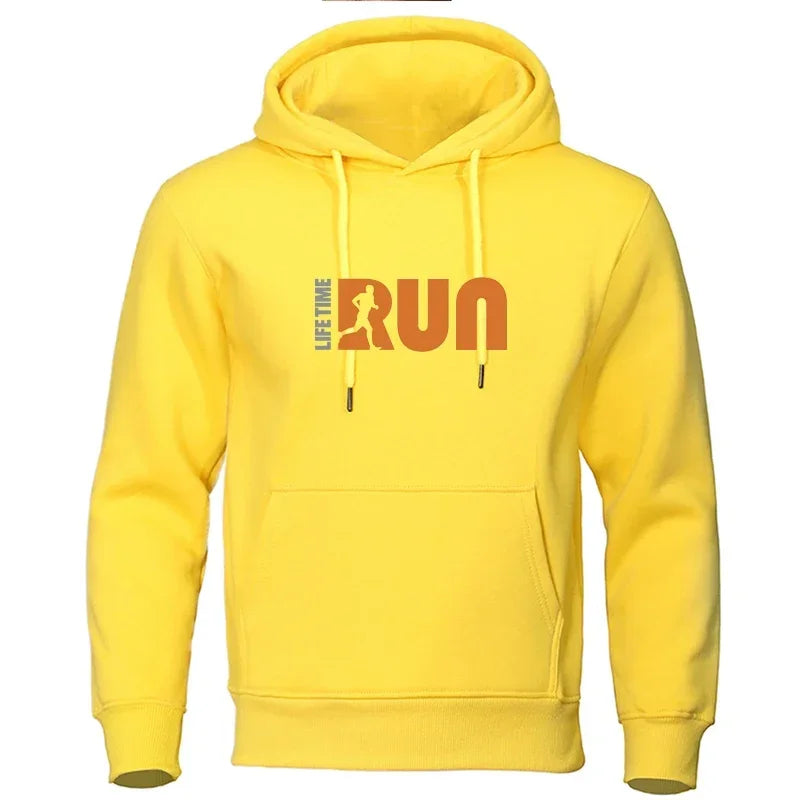 Men’s Printed Hoodie – Casual Autumn & Winter Style