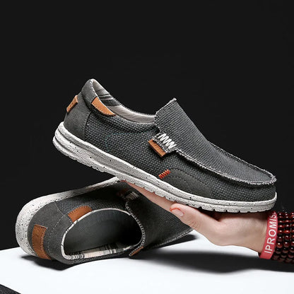 AXYGF Men’s Slip-On Canvas Casual Shoes – Lightweight Everyday Comfort