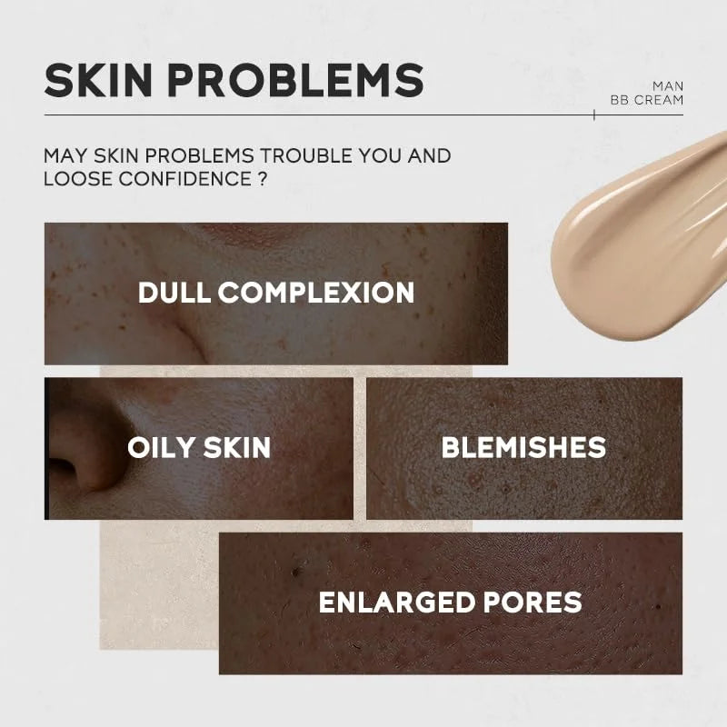 Men’s 3-in-1 BB Cream – Concealer, Foundation & Moisturizer (30g)