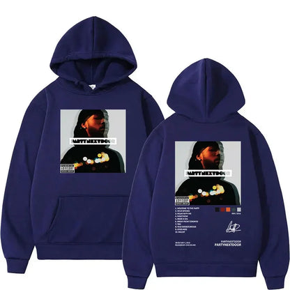 Men’s Music Album Hoodie – Hip-Hop Retro Gothic Sweatshirt with Hood