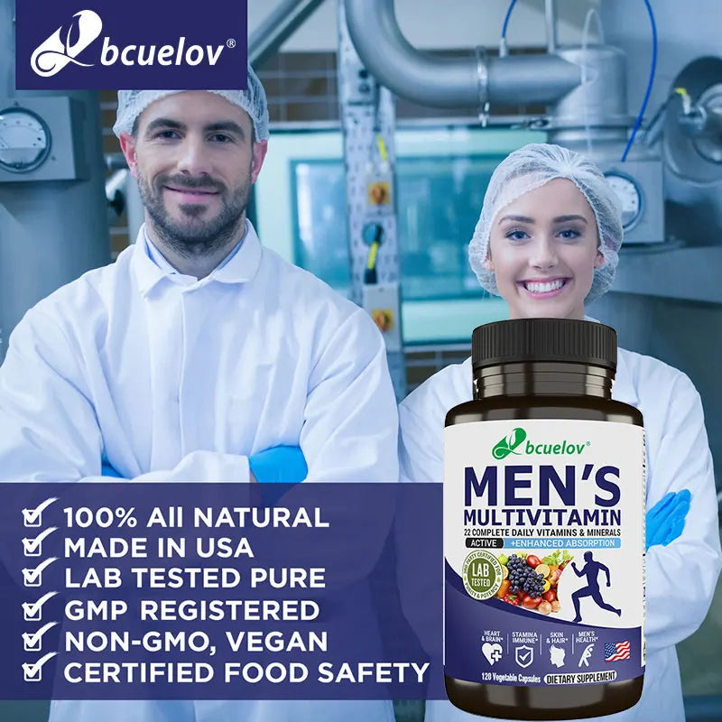Bcuelov Men’s Daily Multivitamin – Complete Vitamins & Minerals