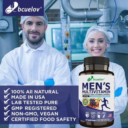 Bcuelov Men’s Daily Multivitamin – Complete Vitamins & Minerals