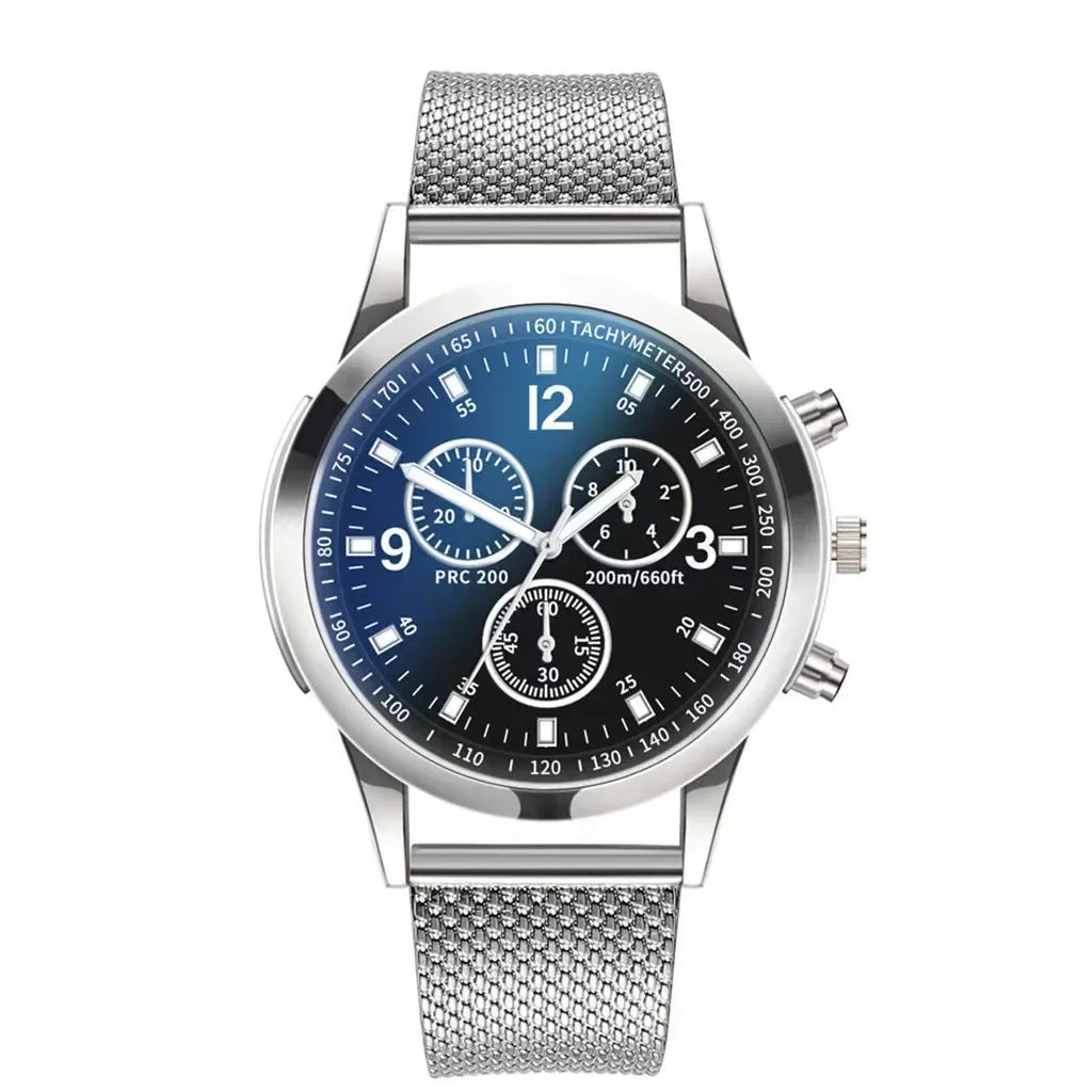 MOONBIFFY Men’s Quartz Wristwatch – Fashion & Casual Stainless Steel Watch