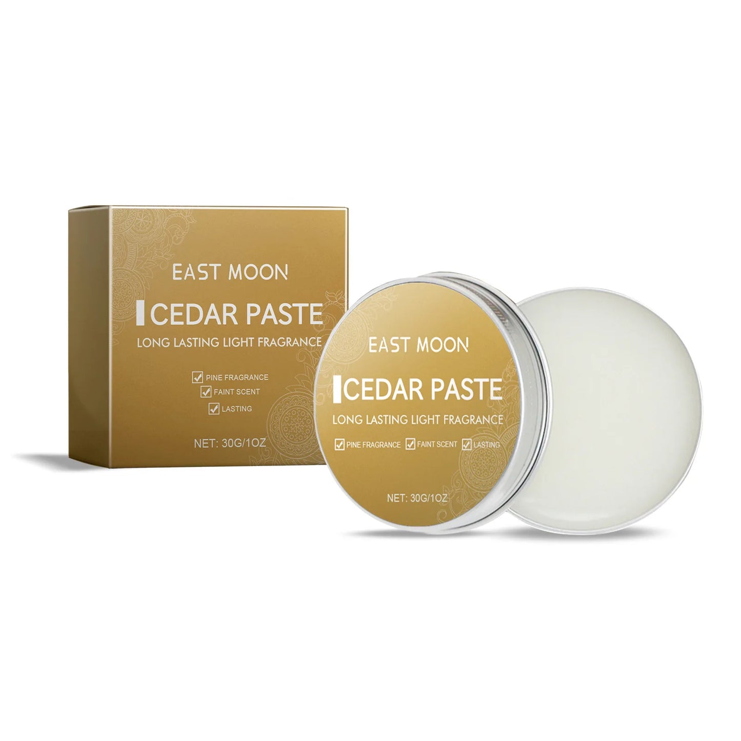 North Moon Men’s Sandalwood Solid Balm – Long-Lasting Portable Fragrance (7g / 10g / 30g)