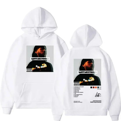Men’s Music Album Hoodie – Hip-Hop Retro Gothic Sweatshirt with Hood
