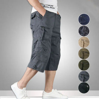 Men’s Casual Cotton Calf-Length Pants – Summer Comfort