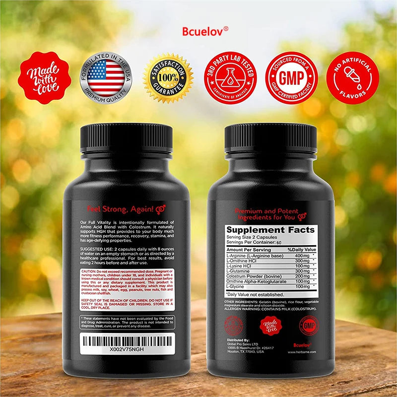 Bcuelov Advanced HGH Support Capsules – Muscle Growth & Vitality Formula