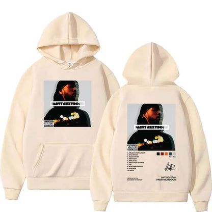 Men’s Music Album Hoodie – Hip-Hop Retro Gothic Sweatshirt with Hood