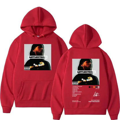 Men’s Music Album Hoodie – Hip-Hop Retro Gothic Sweatshirt with Hood