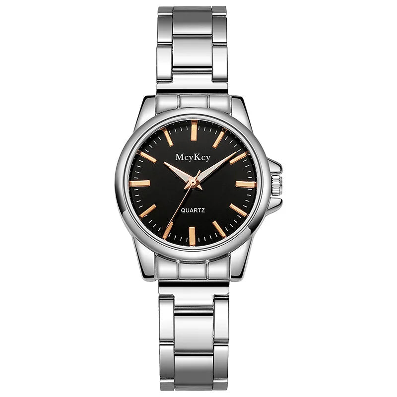 MOONBIFFY 1001 Men’s Stainless Steel Quartz Watch – Casual Fashion Wristwatch