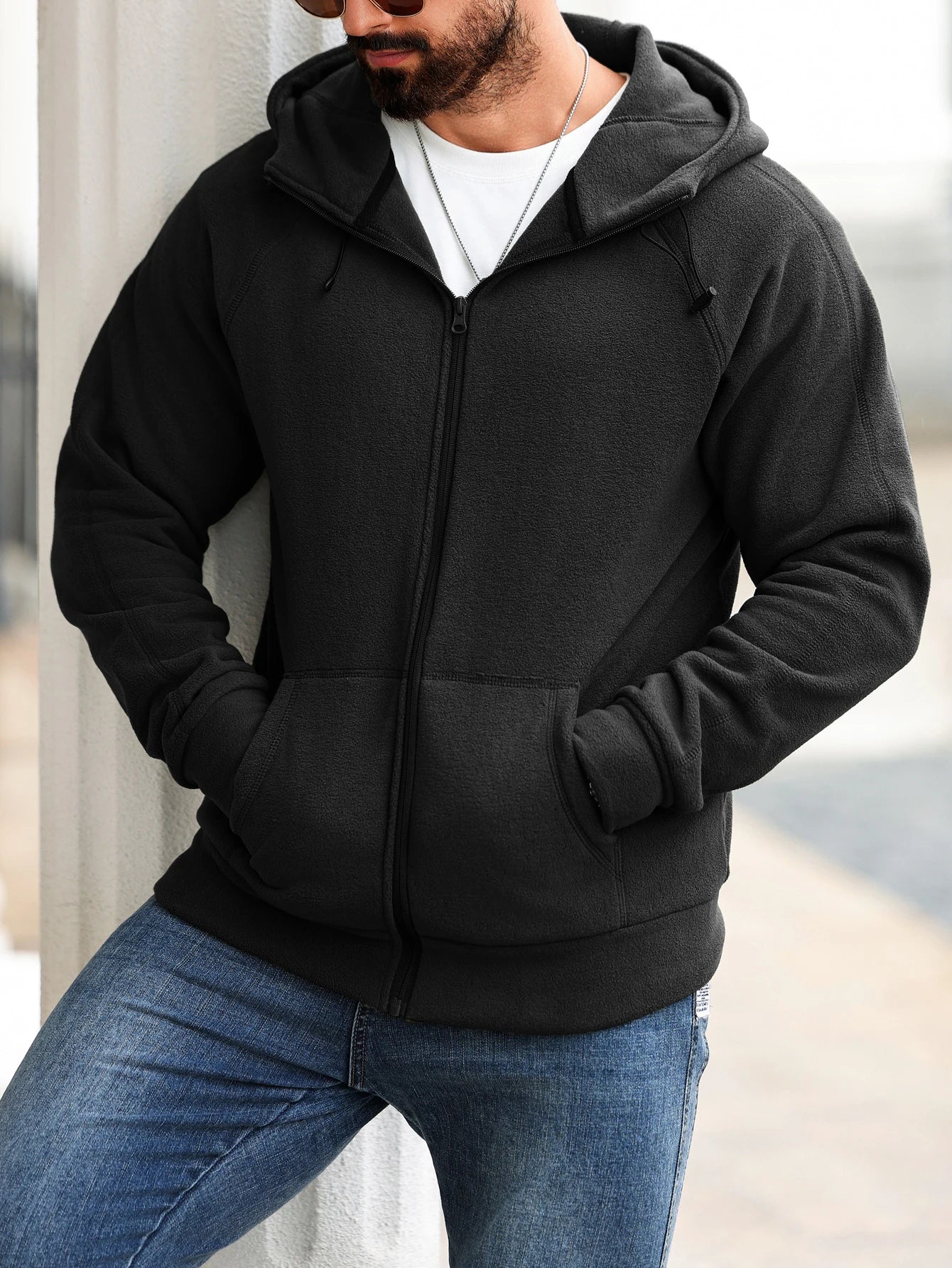 Men’s Hoodie Jacket – Trendy Slim Fit, Fashionable & Versatile for Autumn & Winter