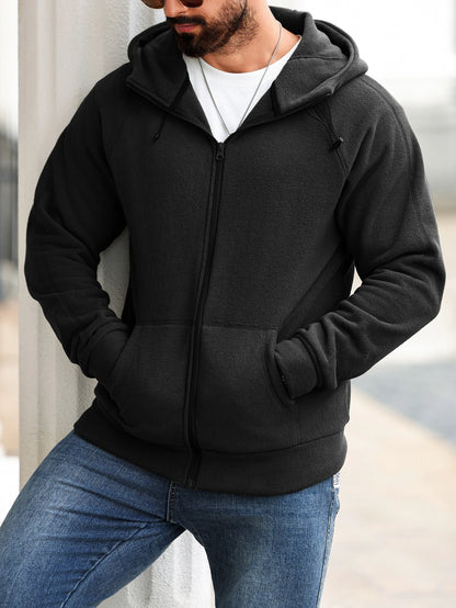 Men’s Hoodie Jacket – Trendy Slim Fit, Fashionable & Versatile for Autumn & Winter
