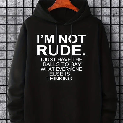 Men’s Hoodie – “Speak Everyone’s Mind” Graphic Pullover | Casual Travel Hoodie with Kangaroo Pocket
