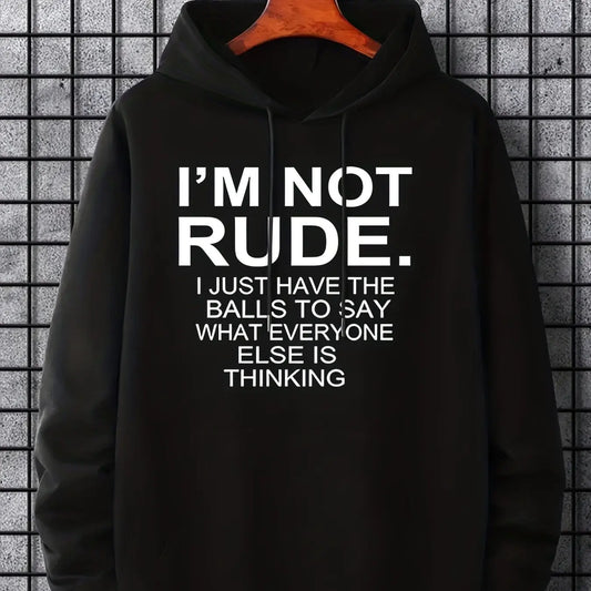 Men’s Hoodie – “Speak Everyone’s Mind” Graphic Pullover | Casual Travel Hoodie with Kangaroo Pocket