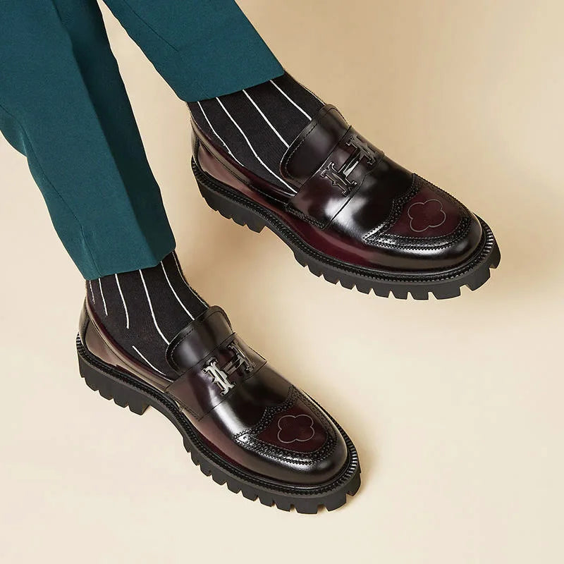 Men’s Waterproof PU Loafers – Casual Slip-On Comfort