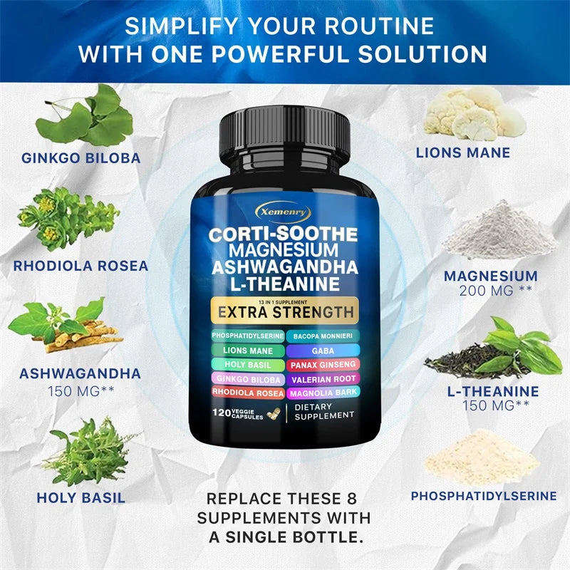 Xemenry Corti-Soothe – Cortisol & Adrenal Support Supplement