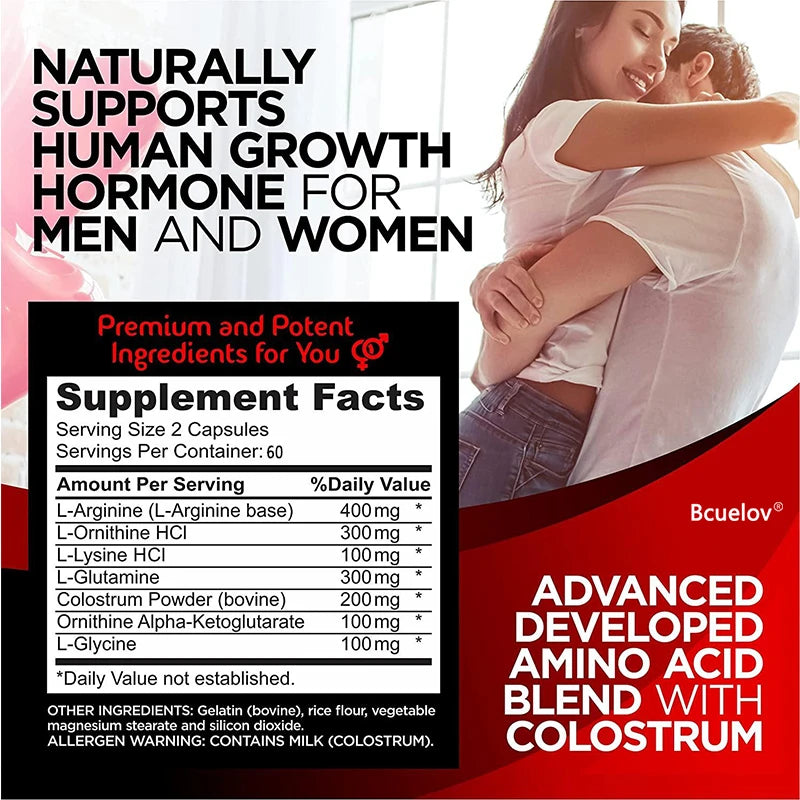 Bcuelov Advanced HGH Support Capsules – Muscle Growth & Vitality Formula