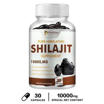 Pslalae Shilajit Capsules – 10:1 Extract for Energy, Vitality & Immunity