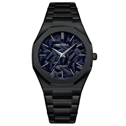 Wlisth/Wal-force Shi Quartz Men’s Watch – Stainless Steel, Luminous Hands, Water-Resistant Casual Fashion Wristwatch