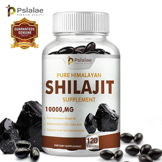 Pslalae Shilajit Capsules – 10:1 Extract for Energy, Vitality & Immunity