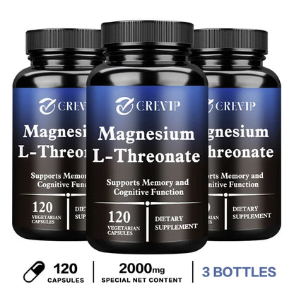 GREVIP Magnesium L-Threonate Supplement – Brain Health & Cognitive Support