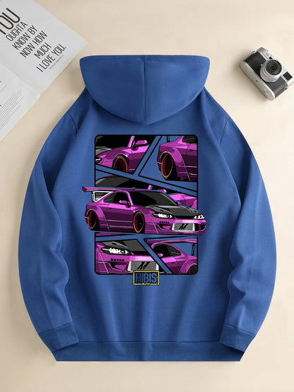 Men’s Lightweight Printed Hoodie – Casual Travel Style