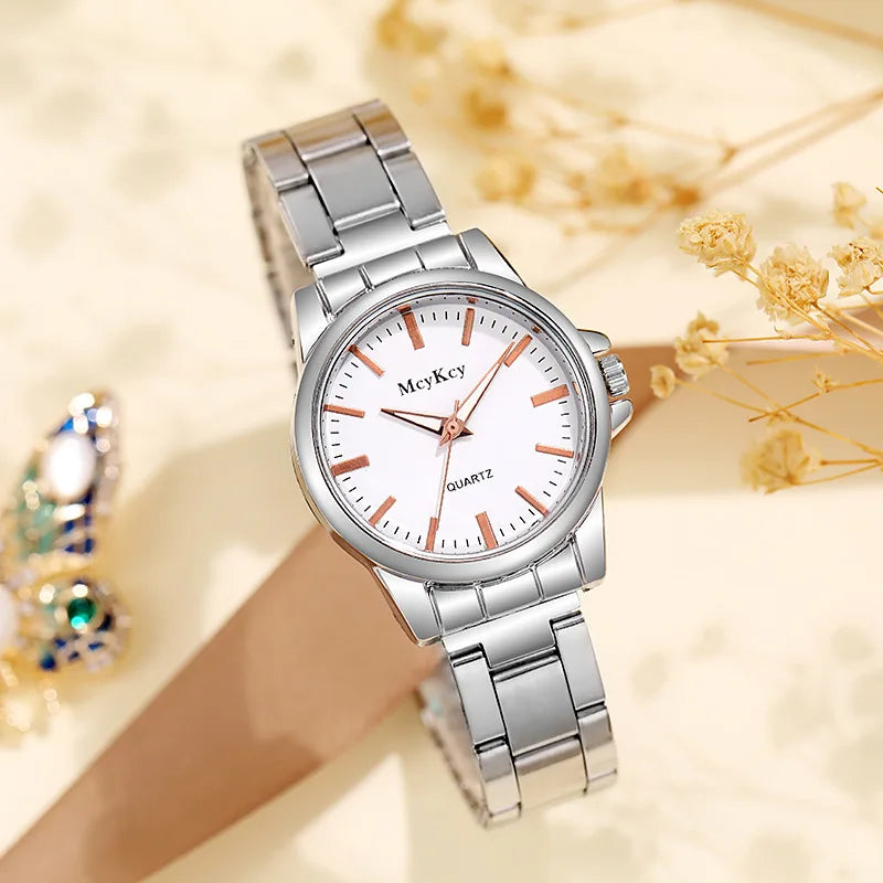 MOONBIFFY 1001 Men’s Stainless Steel Quartz Watch – Casual Fashion Wristwatch