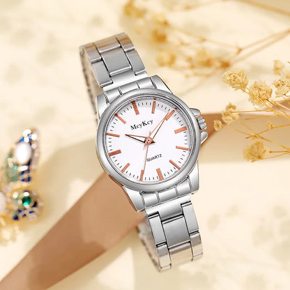 MOONBIFFY 1001 Men’s Stainless Steel Quartz Watch – Casual Fashion Wristwatch