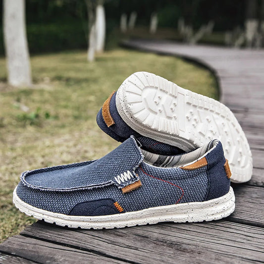 AXYGF Men’s Slip-On Canvas Casual Shoes – Lightweight Everyday Comfort