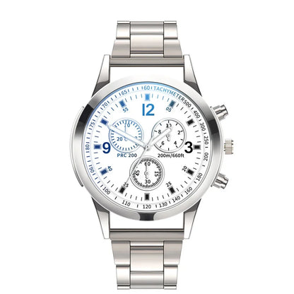 MOONBIFFY Men’s Quartz Wristwatch – Fashion & Casual Stainless Steel Watch