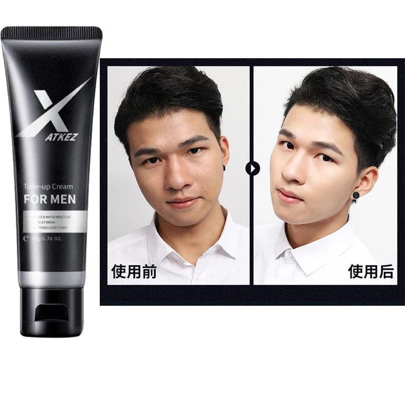 Okeny’s Men Concealer BB Cream – 4-in-1 Whitening, Moisturizing & Oil-Control Base Makeup (50g)