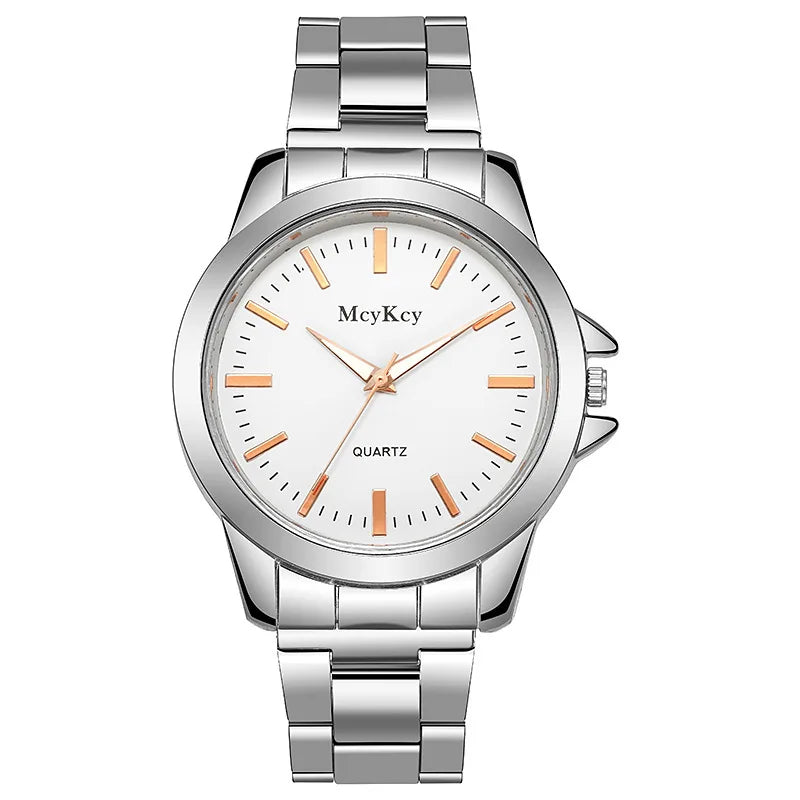 MOONBIFFY 1001 Men’s Stainless Steel Quartz Watch – Casual Fashion Wristwatch