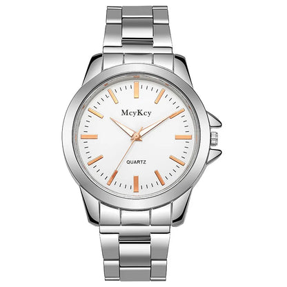 MOONBIFFY 1001 Men’s Stainless Steel Quartz Watch – Casual Fashion Wristwatch